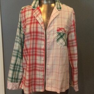 Victoria’s Secret Mixed Plaid Pajama Top
